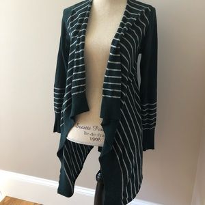 Striped Long Cardigan Sweater